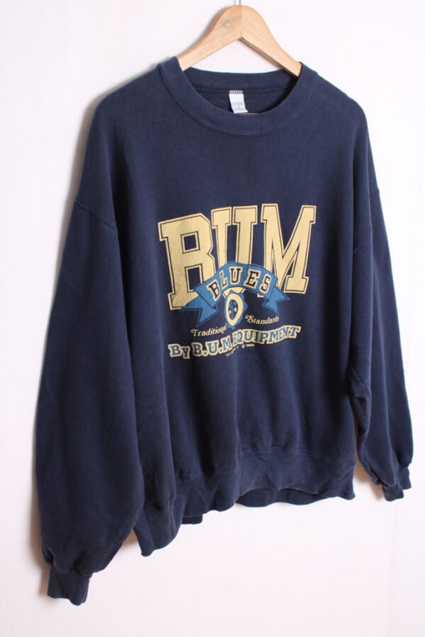 sudadera estampada usa vintage_-84 Sudadera Azul Marino Vintage RUM Blues "L"