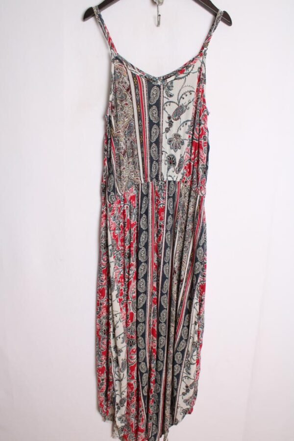 Vestida Vintage Maxi Flores y Paisley "M"