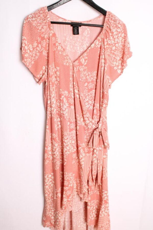 vestido vintage estampado-38 Vestido Asimétrico Vintage Wrangler Rosa "XL"