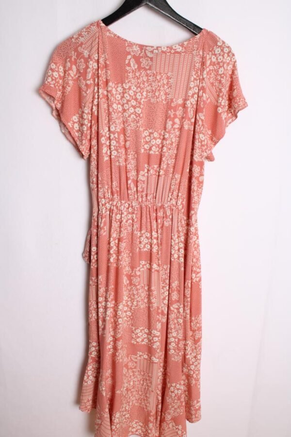 vestido vintage estampado-39 Vestido Asimétrico Vintage Wrangler Rosa "XL"
