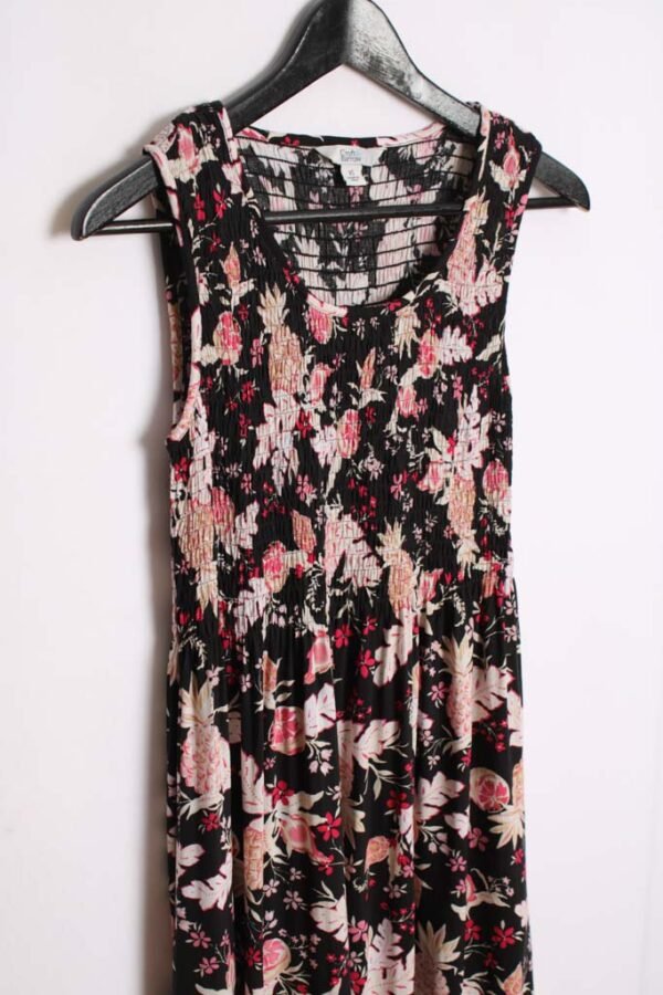 Vestido Vintage Midi Frutas y Flores "S"