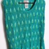 Vestido Vintage Largo Flores Turquesa "2XL/3XL"