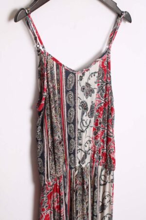 Vestida Vintage Maxi Flores y Paisley "M"