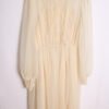 Vestido Midi Puntilla Vintage Blanco Roto "S"