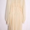 Vestido Midi Puntilla Vintage Blanco Roto "S"