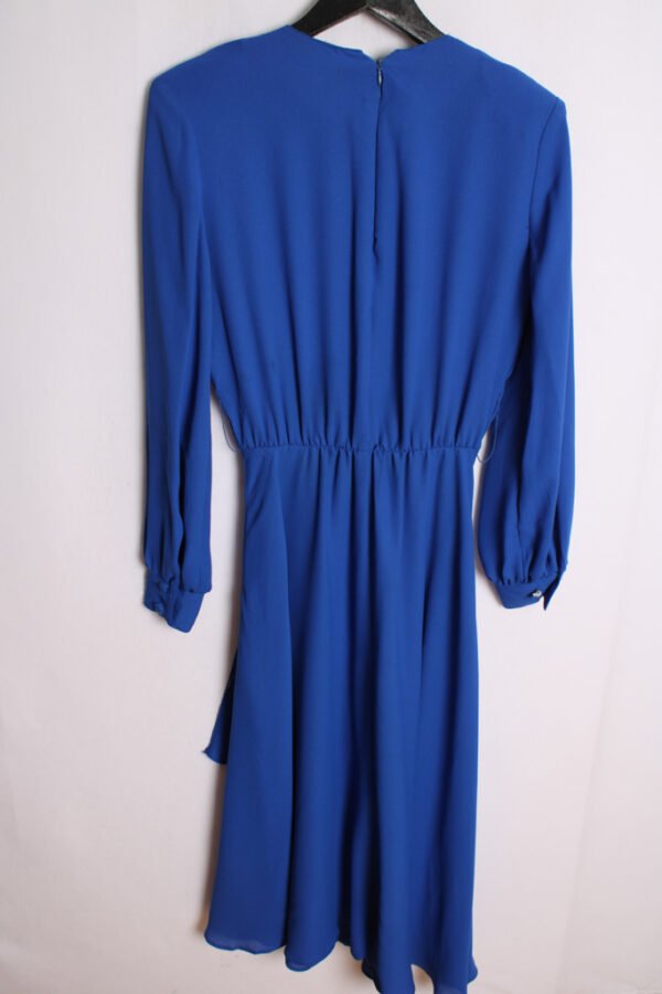Vestido Azul Klein Vintage Asimétrico "M/L"