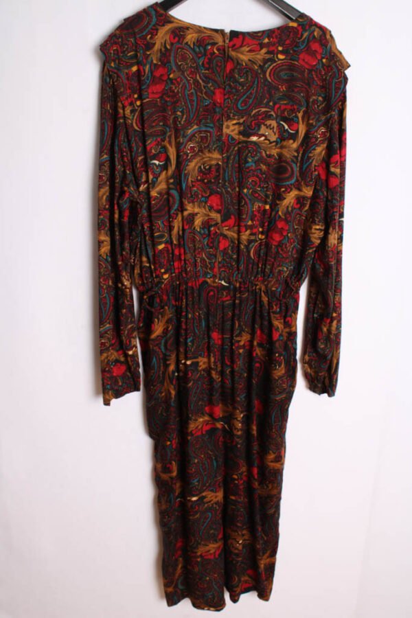 Vestido Midi Vintage Estampado Paisley "L/XL"