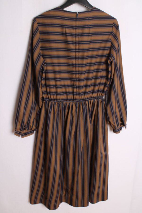 Vestido Midi Vintage Rayas Marino "S"