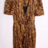 Vestido Seda Vintage Tonos Dorados "M/L"