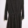 Vestido Midi Vintage Negro Lunares "L"