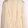 Vestido Midi Puntilla Vintage Blanco Roto "S"