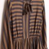 Vestido Midi Vintage Rayas Marino "S"