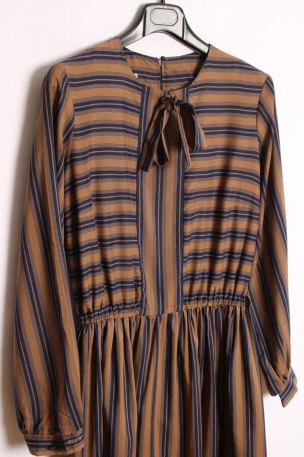 Vestido Midi Vintage Rayas Marino "S"