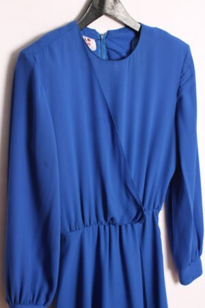 Vestido Azul Klein Vintage Asimétrico "M/L"