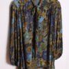 blusa vintage mujer-18 Blusa Lazada Cuello Estampada Vintage "2XL"