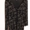 Chaqueta Abierta Negra Hojas Vintage "M/L"