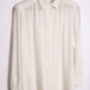 Blusa Blanca Manga Larga Vintage "L"
