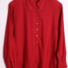 Camisa Roja Vintage Botón Joya "L"