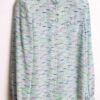 blusa vintage mujer 80s-57 Blusa Cuello Mao Vintage de Seda Estampada "M"