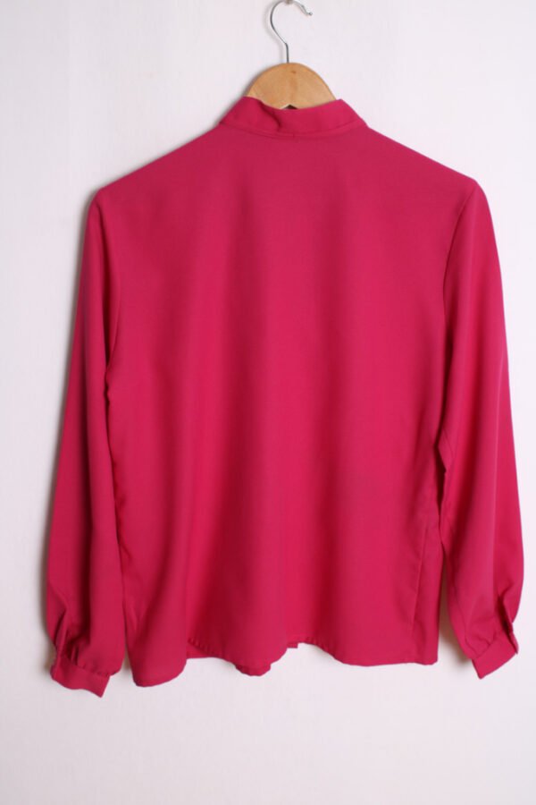 Blusa Vintage con Chorreras Fucsia "M"