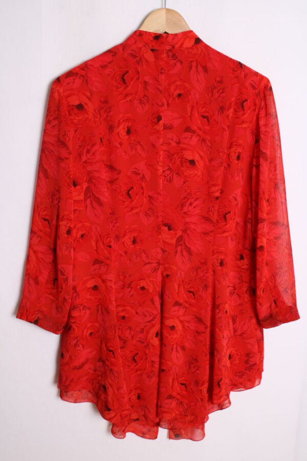 blusa vintage mujer 80s-81 Camisola Estampada Rosas Vintage "M/L"