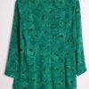 blusa vintage mujer 80s-87 Camisola Vintage Print Flores Verdes "M"