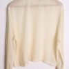 blusa vintage mujer 80s-89 Camisa Blanco Crudo Vintage Cuello Alto "XL"