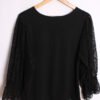 blusa vintage mujer 80s-95 Camiseta Vintage Negra de Manga Larga "L"