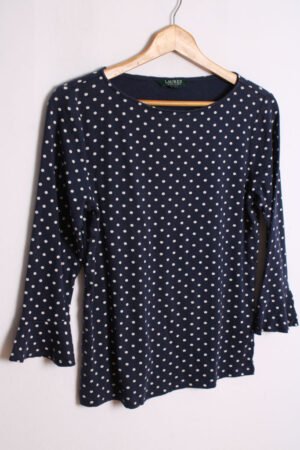 Camiseta Vintage Ralph Lauren Lunares "L" chica