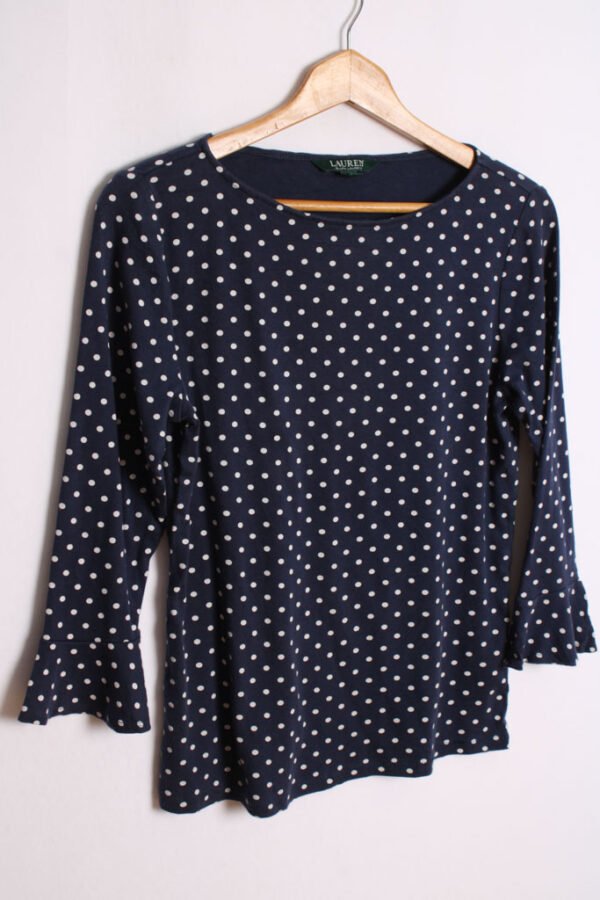 Camiseta Vintage Ralph Lauren Lunares "L" chica