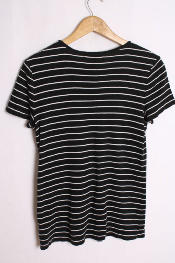 blusa vintage tommy hilfiger-30 Camiseta Ralph Lauren Negra Rayas Vintage "M" chica