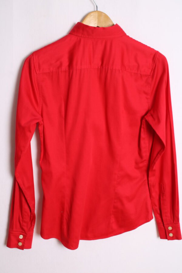 blusa vintage tommy hilfiger-32 Camisa Roja Vintage Manga Larga "S"