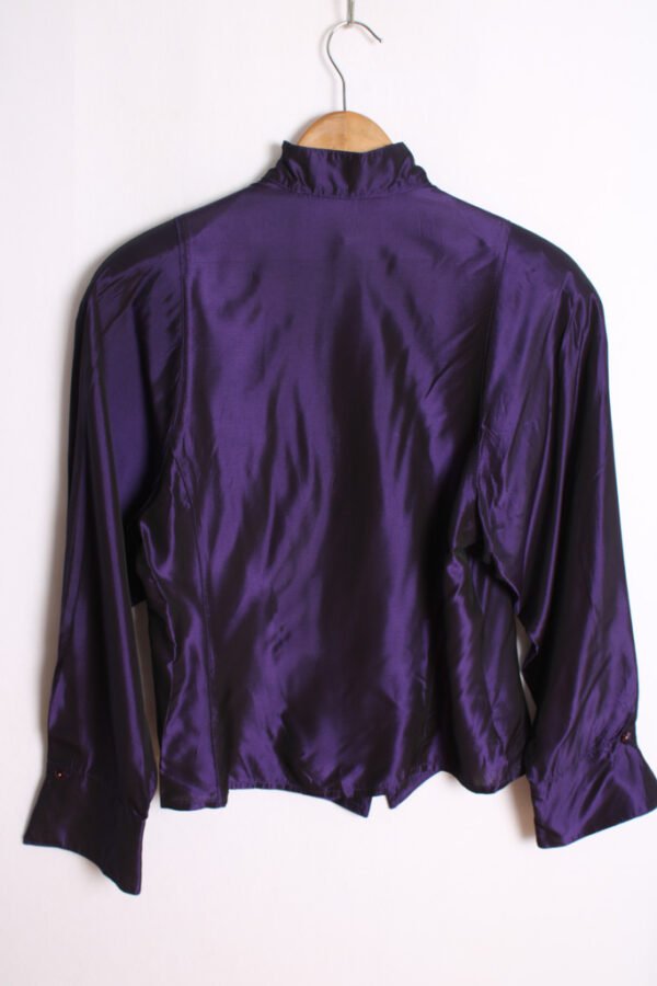 Blusa Vintage Morada Tornasolada "S"