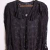 Blusa de Encaje Azul Vintage "L"