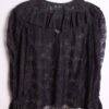 Blusa de Encaje Azul Vintage "L"