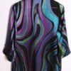 Camisa Satinada Vintage Print 60s  "L"