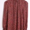 Blusa Cuello Mao Vintage Print Tonos Pastel "S/M"
