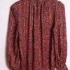 Blusa Cuello Mao Vintage Print Tonos Pastel "S/M"