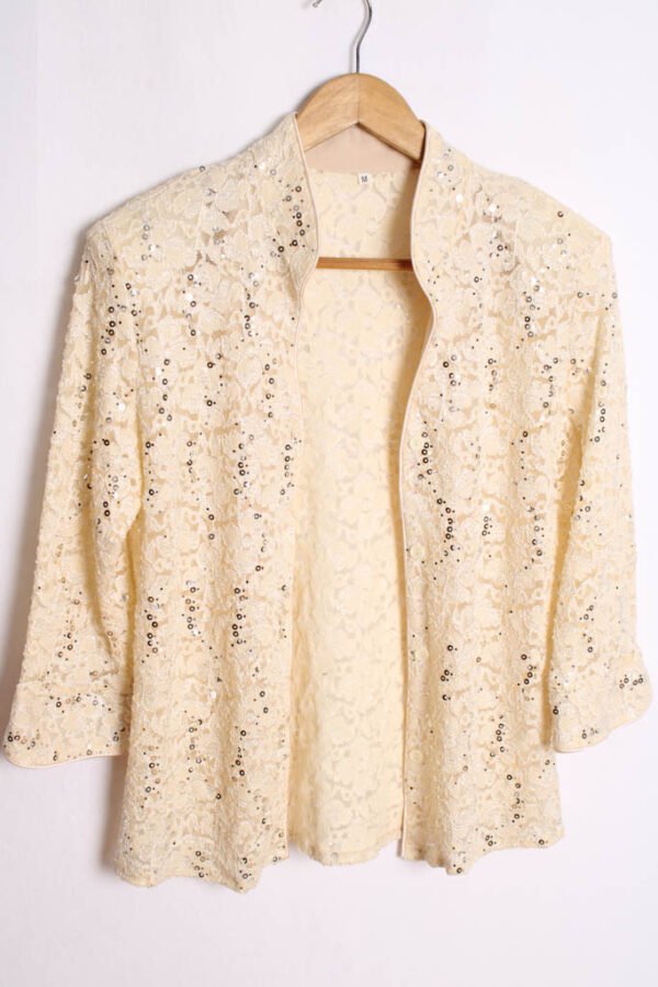 Blusa Vintage Encaje con Lentejuelas "M"