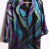 Camisa Satinada Vintage Print 60s  "L"