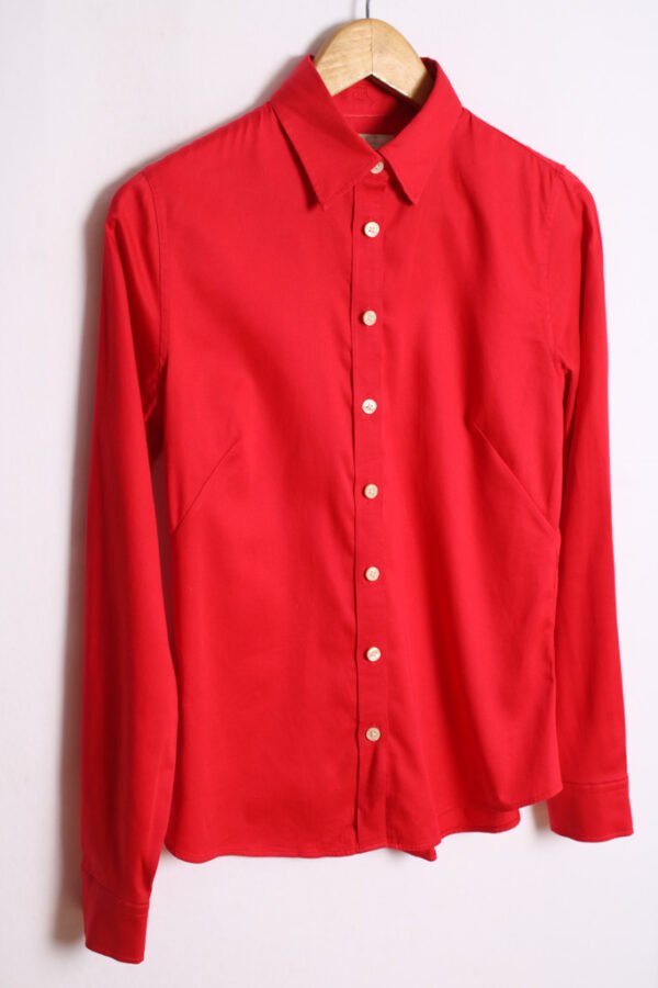 blusa vintage tommy hilfiger-63 Camisa Roja Vintage Manga Larga "S"