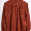 blusa vintage tommy hilfiger-78 Camisa Marrón Vintage Print Hojas "L/XL"