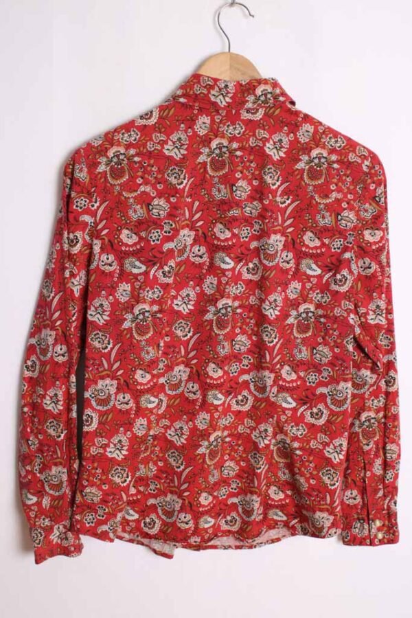Camisa Pendleton Roja Flores Vintage "S"