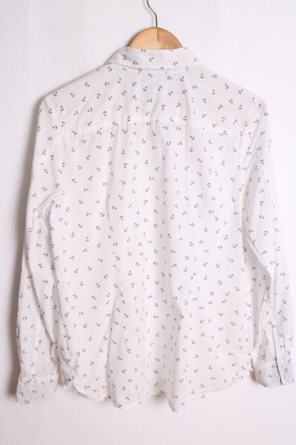 Camisa Tommy Hilfiger Vintage Blanca con Anclas "M"