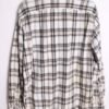 camisa franela vintage_-20 Camisa Franela Blanca Cuadros Vintage "L"