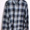 Camisa Franela Cuadros Azules Vintage "XL"