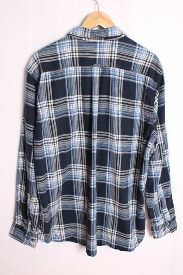 Camisa Franela Cuadros Azules Vintage "XL"