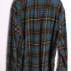 Camisa Vintage Franela Cuadros Verdes y Azules "2XL"