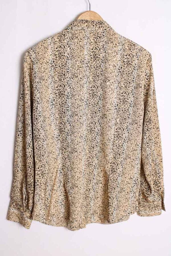 Camisa Animal Print Satinada Vintage "M"