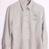 Camisa Vintage Rayas Grises y Blancas "M"